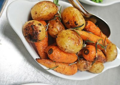 menu potatoes and carrrots